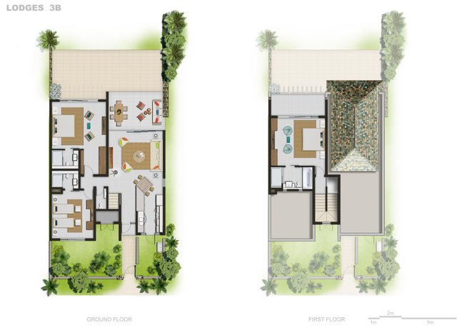 Plan, villas Les Résidences 3 chambres